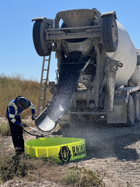 Chute washing into Rhino