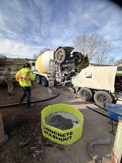 Rhino washout at jobsite